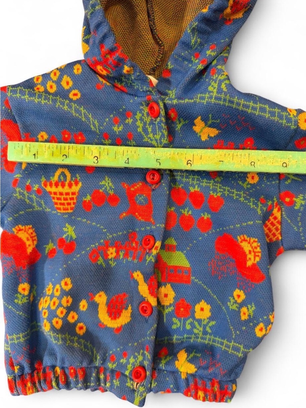 Vintage 1970's Carters 2t Knit 2 Liece Matching Set Retro Deadstock Like - Picture 7 of 8